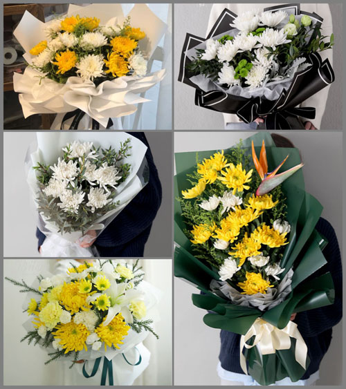 广东梅州市五华县华城镇新二村白事花束代送
